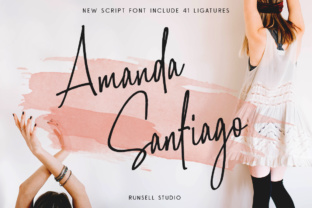 Amanda Santiago: The Authentic Script Font for Handcrafted Designs