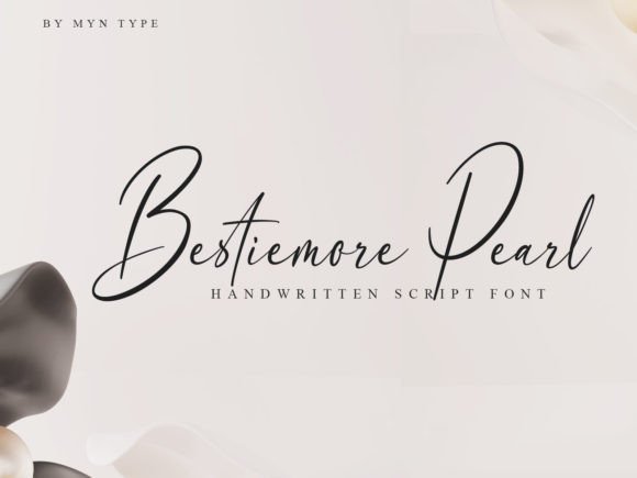 Bestiemore Pearl: The Classy Handwritten Script Font