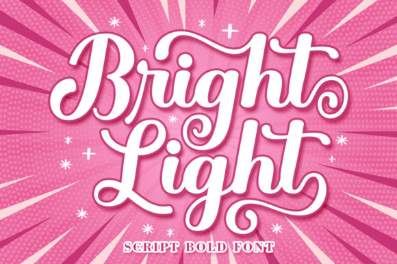 Bright Light: A Bold Script Font for Authentic Design