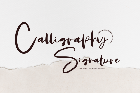 Calligraphy Signature: A Typeface for Modern Branding
