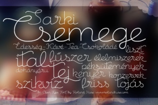 Csemege: A Script Font with the Soul of Vintage Budapest