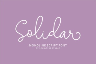 Exploring Solidar: A Modern Monoline Script for Creative Brands