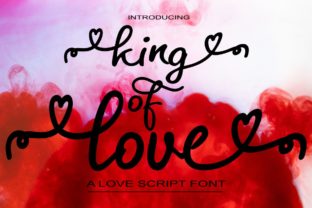King of Love: A Script Font That Brings Charm to Your Valentine's Day Crafts
