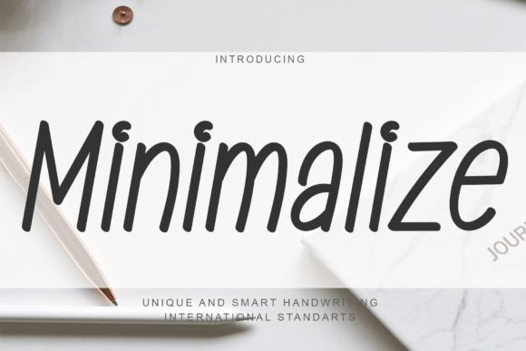 Minimalize: A Handwritten Script Font for Bold Creativity