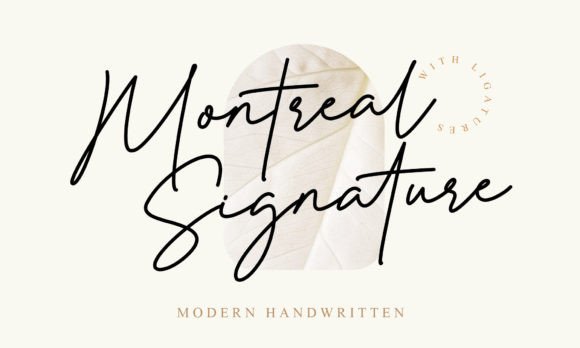 Montreal Signature: A Stylish Script Font for Modern Projects