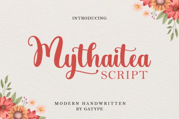 Mythaitea: The Modern Script Font for Elegant Branding