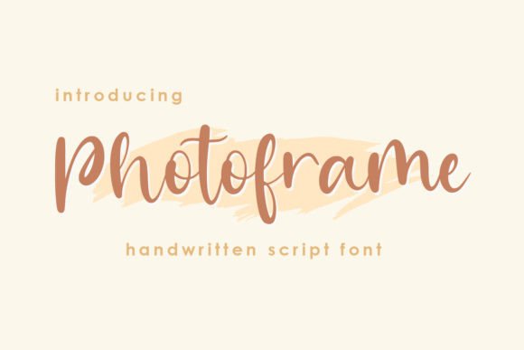 Photoframe: A Handwritten Script Font for Authentic Design