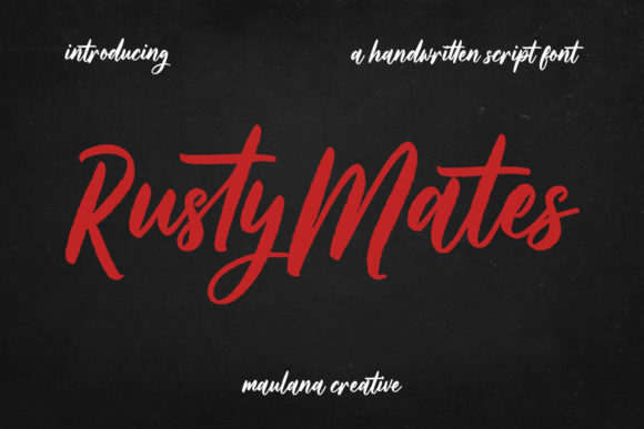 Rusty Mates: A Handwritten Font with Genuine Character