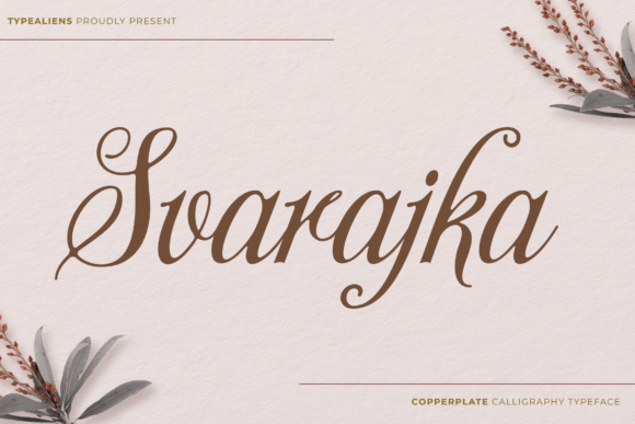 Svarajka: A Classic Script Font for Modern Elegance